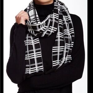 Kate Spade Reversible Black and White Scarf